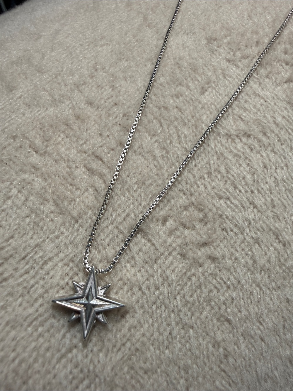 Alex and Ani North Star Compass Pendant Necklace - Polished Silver